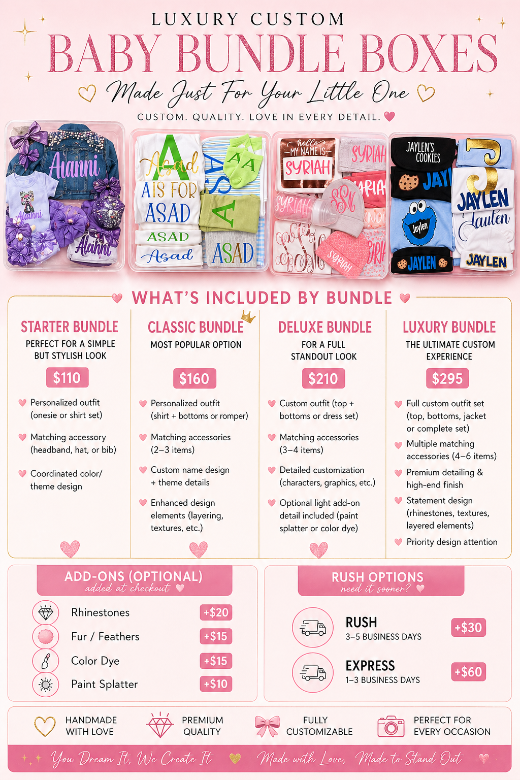 Luxury Custom Baby Bundle Box