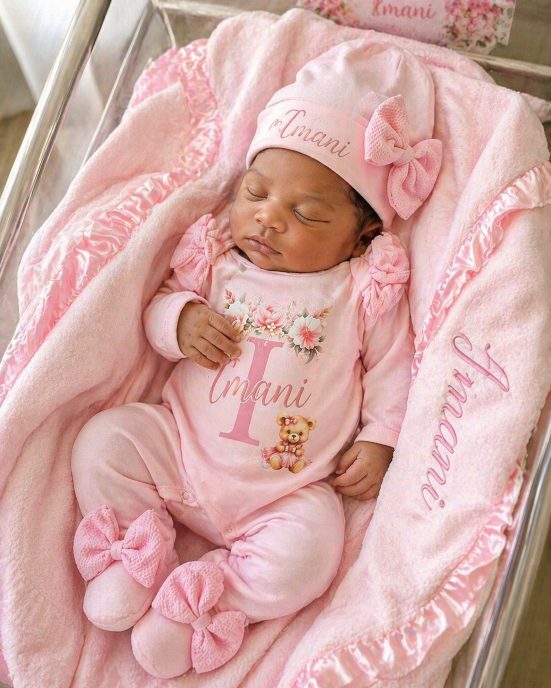 Luxury Personalized Welcome Home Baby Outfit