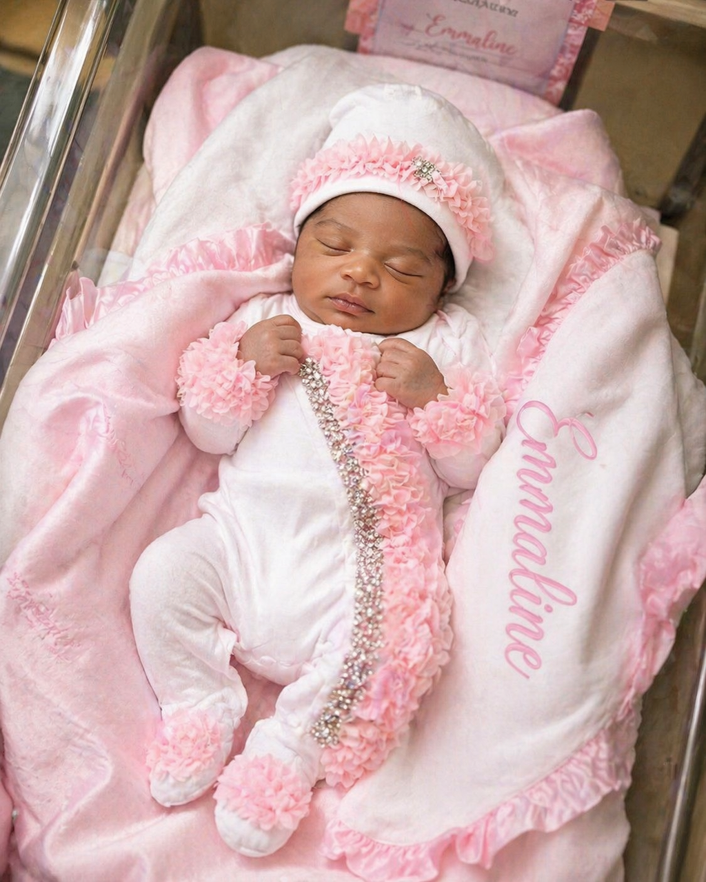 Luxury Personalized Welcome Home Baby Outfit